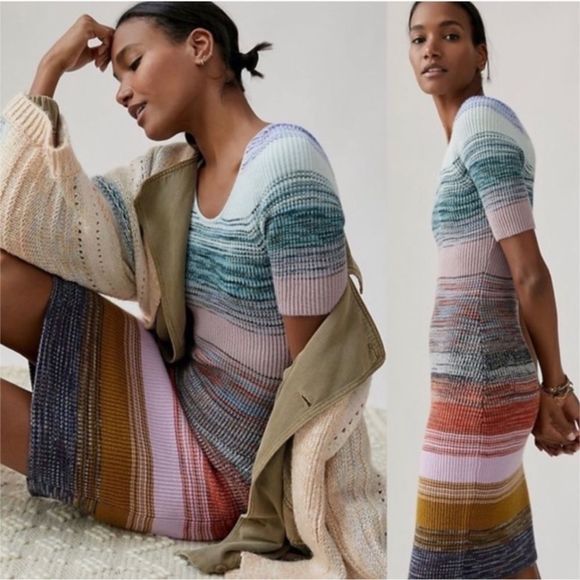 Anthropologie Dresses & Skirts - Anthropologie Multicolor Striped Dress